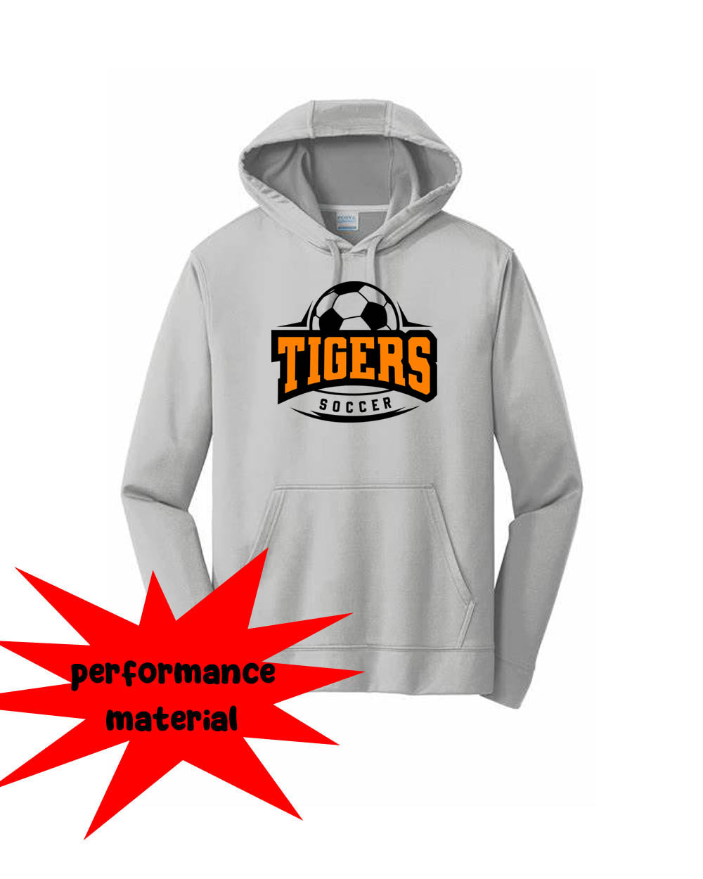 Lafayette Soccer Performance Hooded Sweatshirt Design 1
