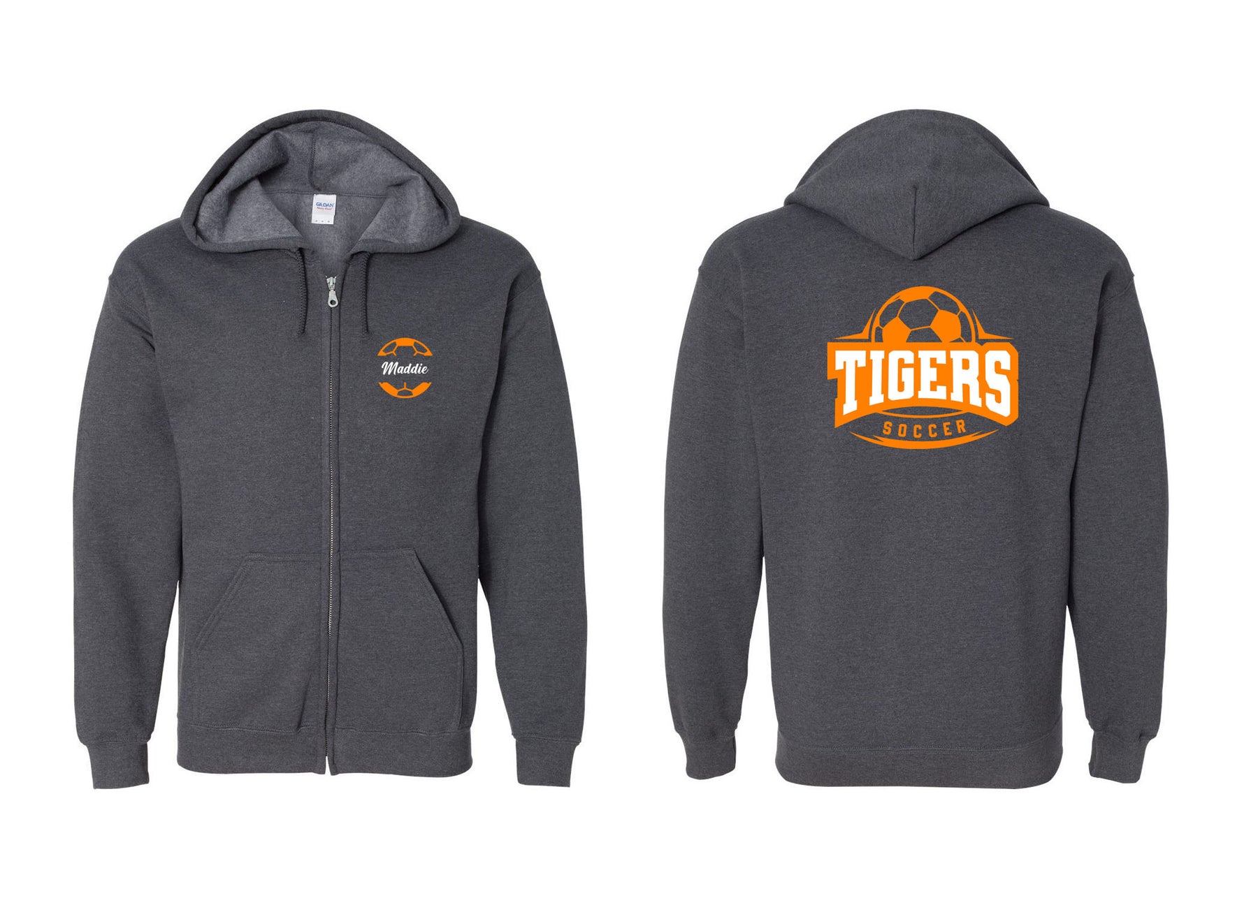 Lafayette Soccer design 1 Zip up Sweatshirt