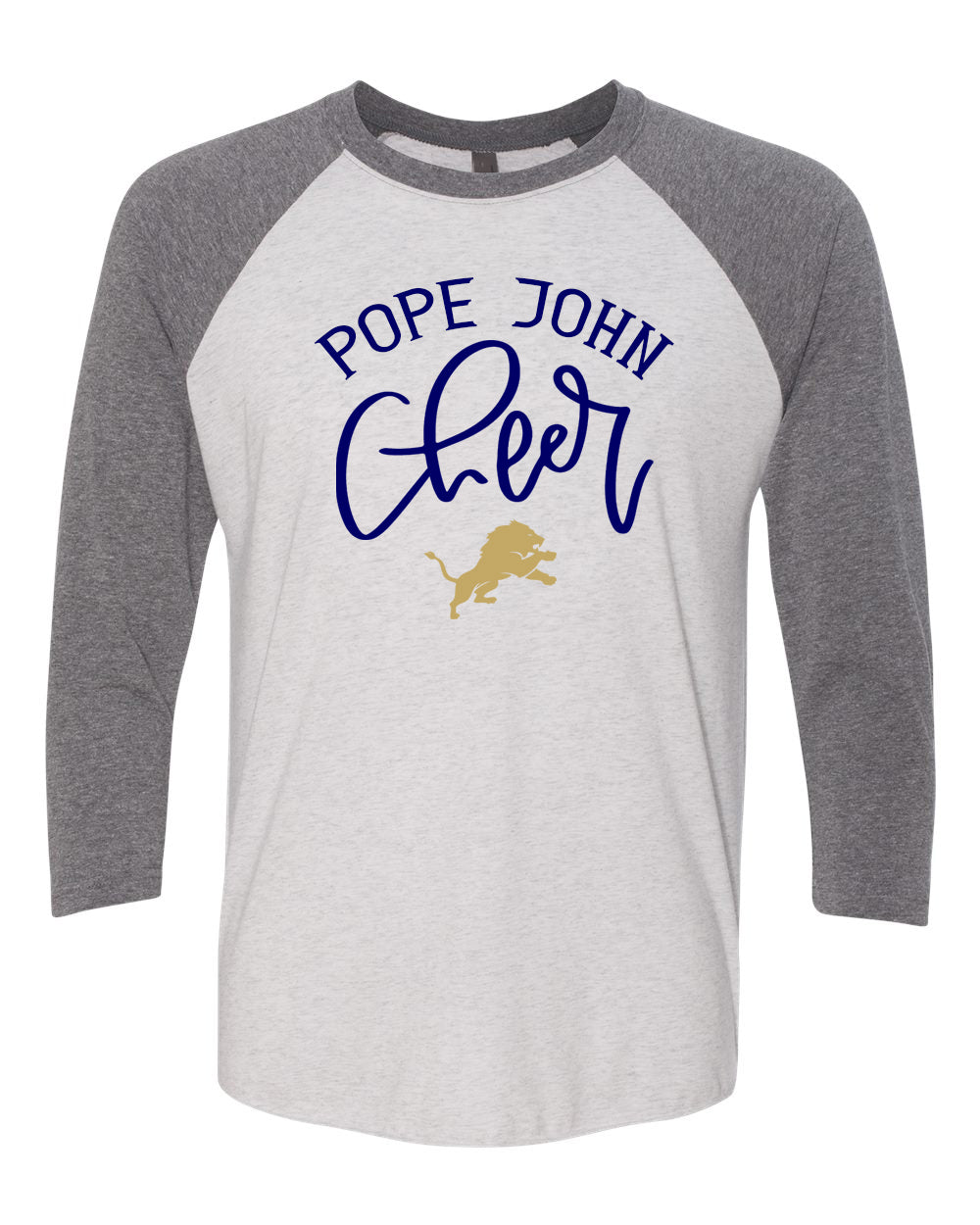 Pope John Cheer Design 8 raglan shirt