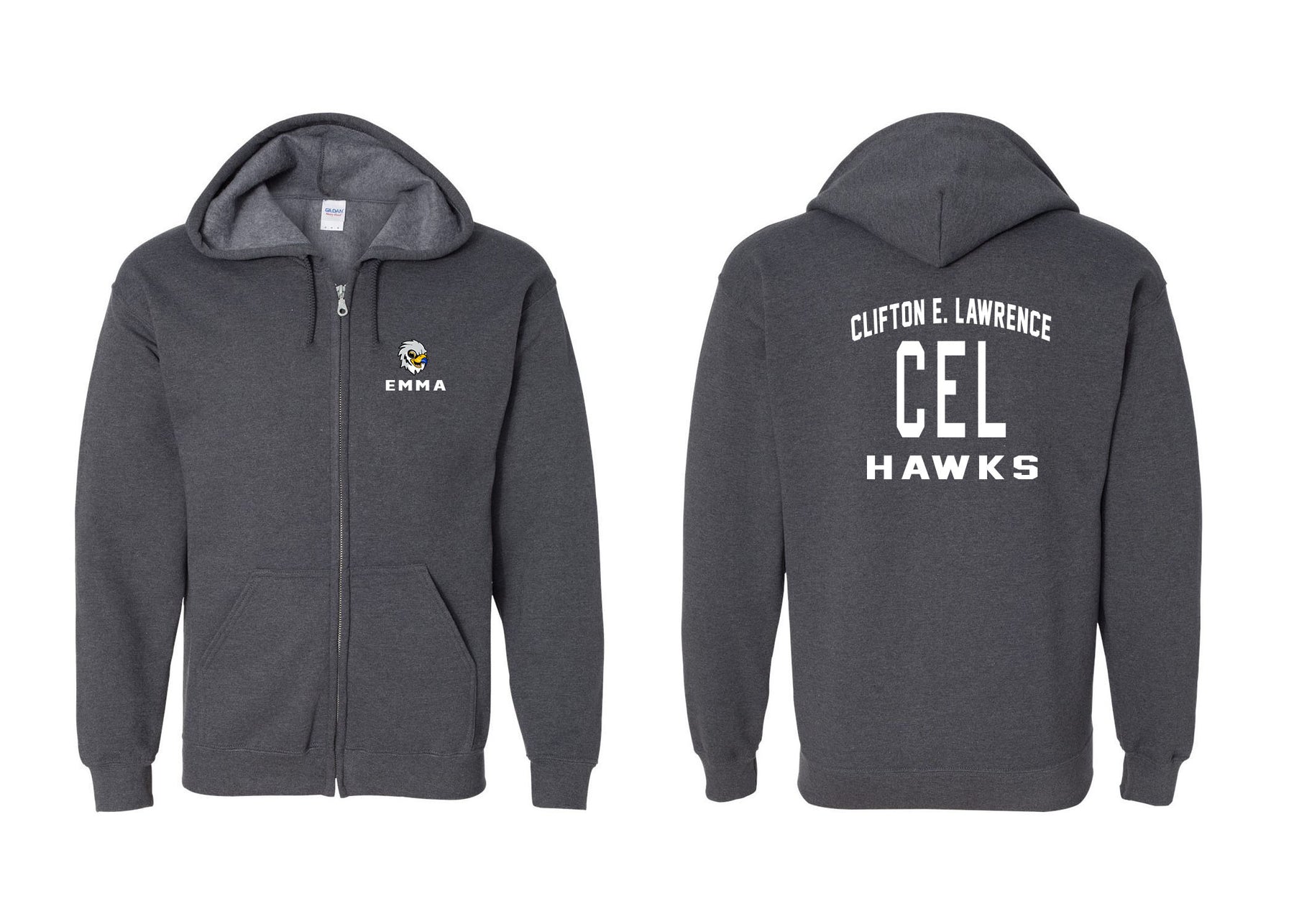 Clifton E. Lawrence design 3 Zip up Sweatshirt