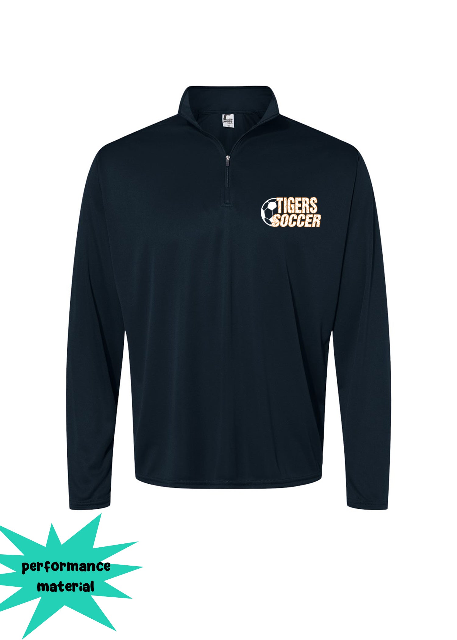 Lafayette Soccer Quarter Zip Long Sleeve Design 2