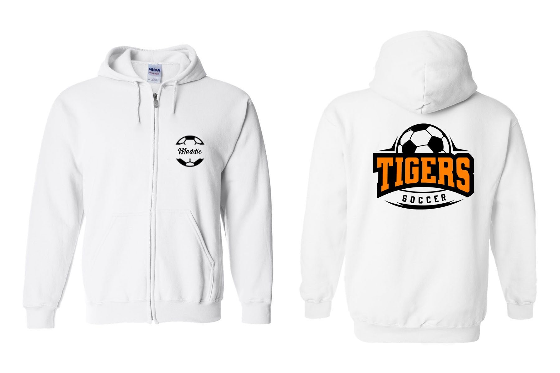 Lafayette Soccer design 1 Zip up Sweatshirt