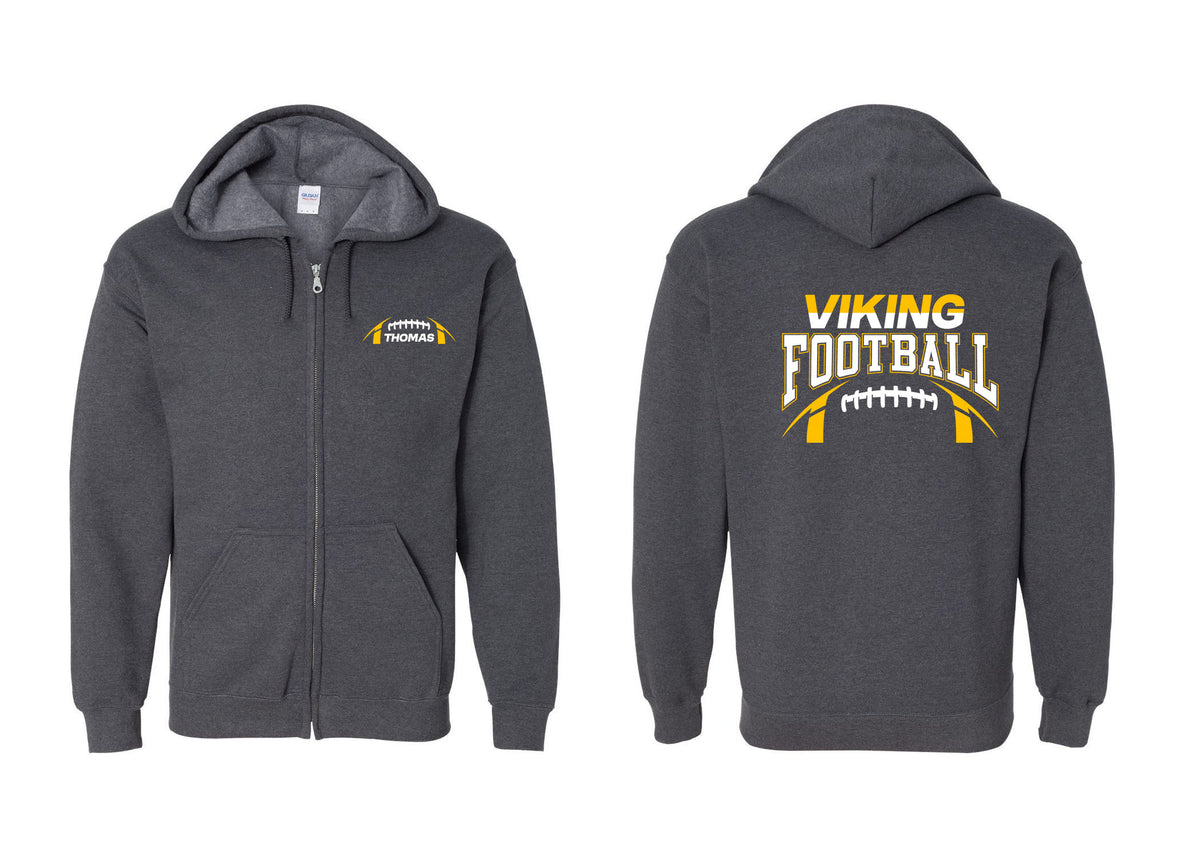 Vikings Football design 8 Zip up Sweatshirt