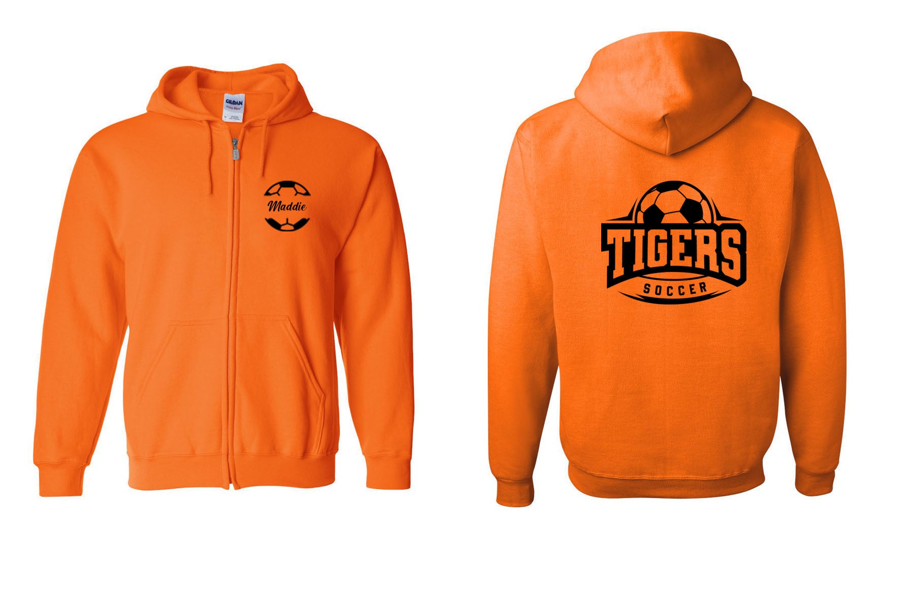 Lafayette Soccer design 1 Zip up Sweatshirt