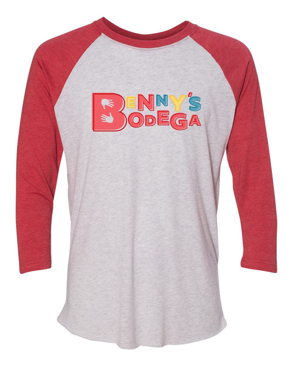Benny's Bodega Raglan Shirt Design 1