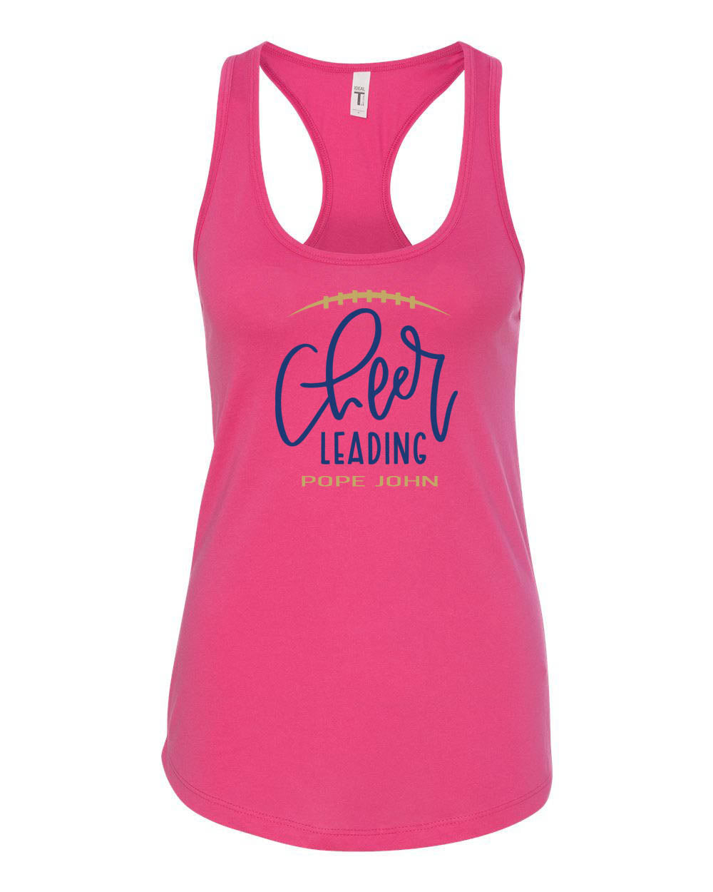 Pope John Cheer Racerback Tank Top Design 12
