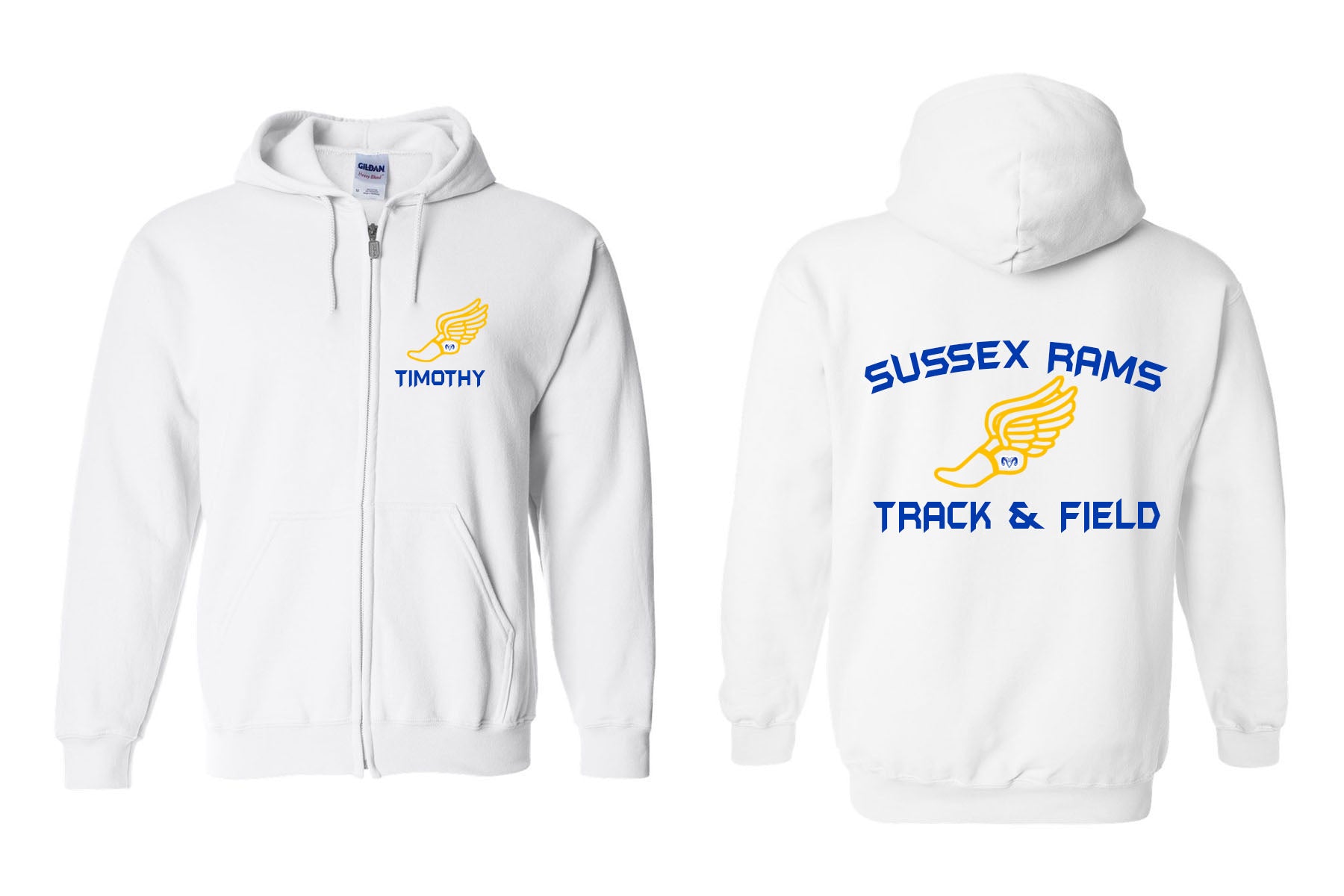 Sussex Rams Track Design 2 Zip Up