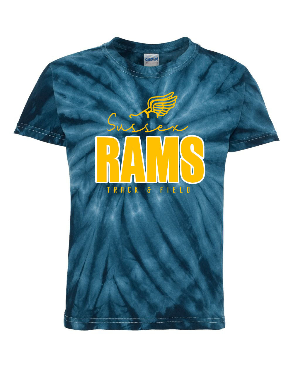Sussex Rams Track Tie Dye t-shirt Design 4