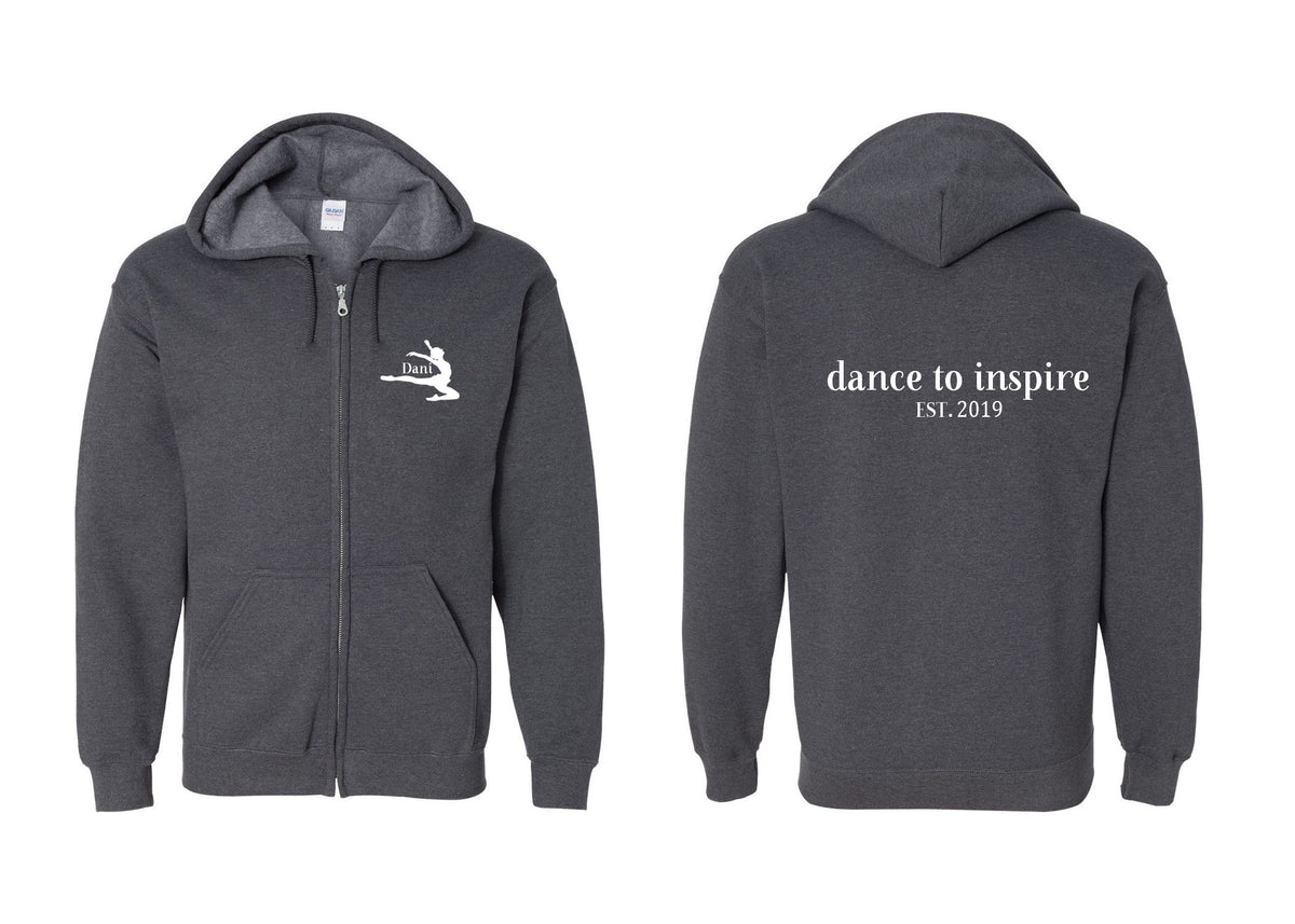 NJ Dance design 20 Zip up Sweatshirt