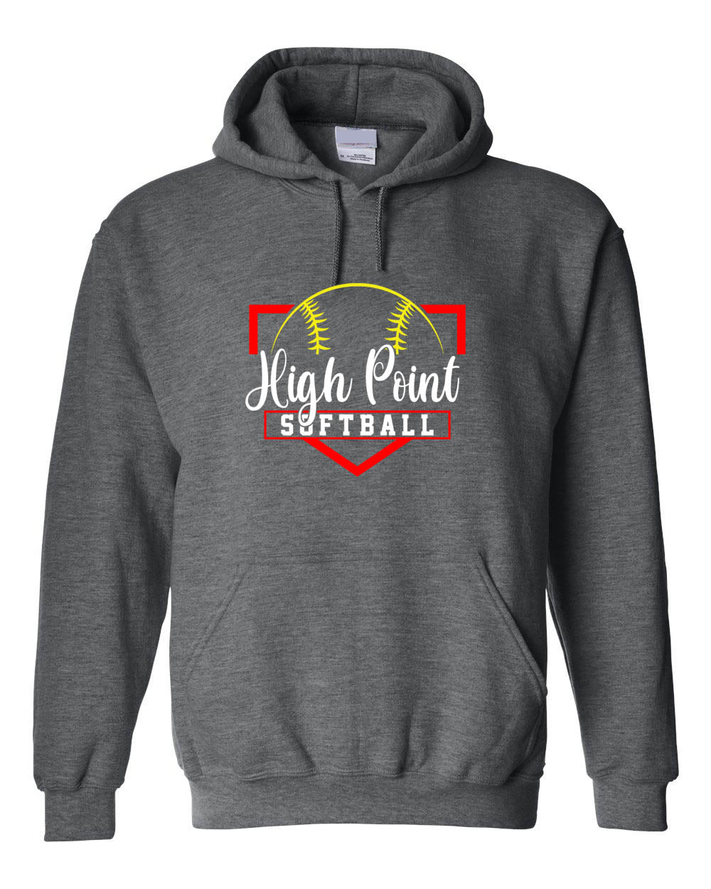 High Point Softball Design 8 Hooded Sweatshirt