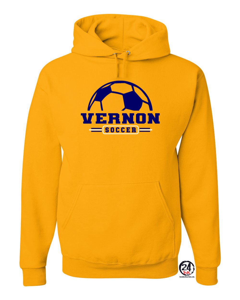 Vernon Soccer Design 1 Hooded Sweatshirt
