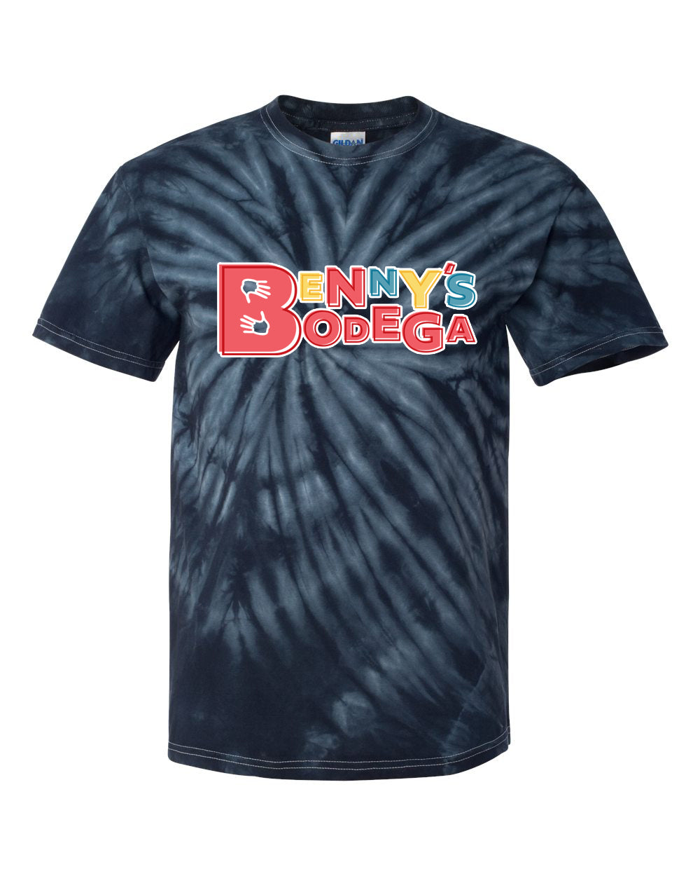 Benny's Bodega Tie Dye t-shirt Design 1