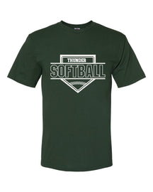 Green Thunder Softball Design 1 T-Shirt