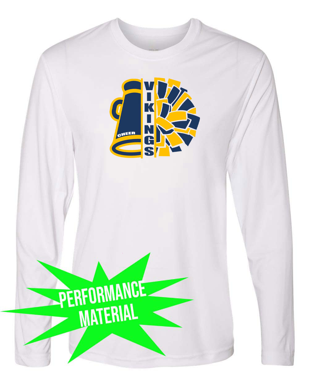 Vernon Cheer Performance Material Long Sleeve Shirt Design 17
