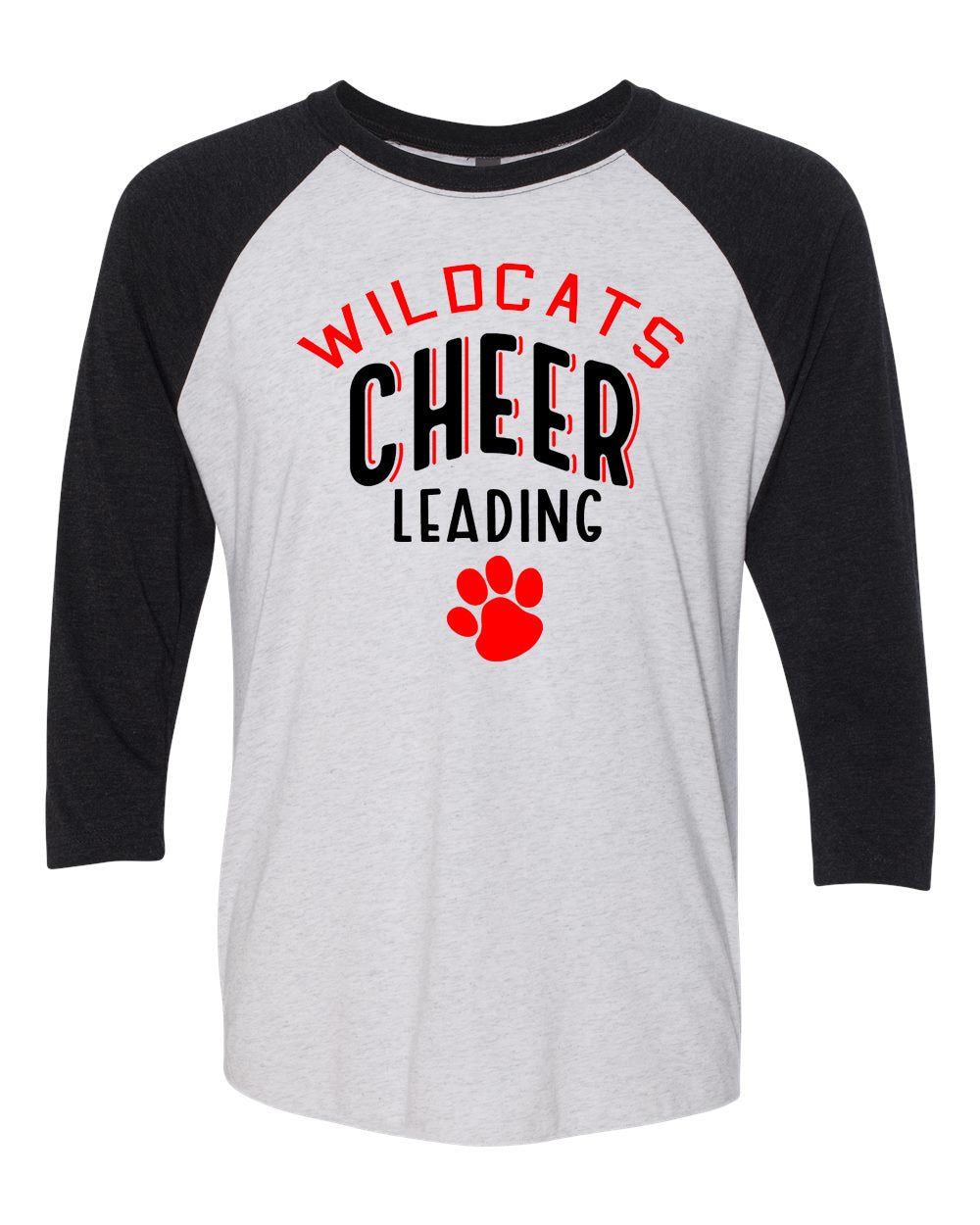 Wildcats Cheer design 5 raglan shirt