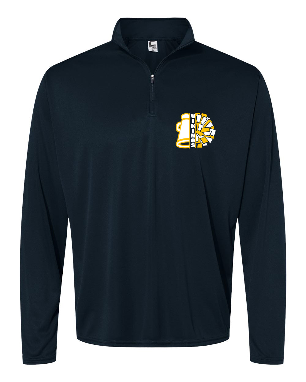 Vernon Cheer Quarter Zip Long Sleeve Design 17