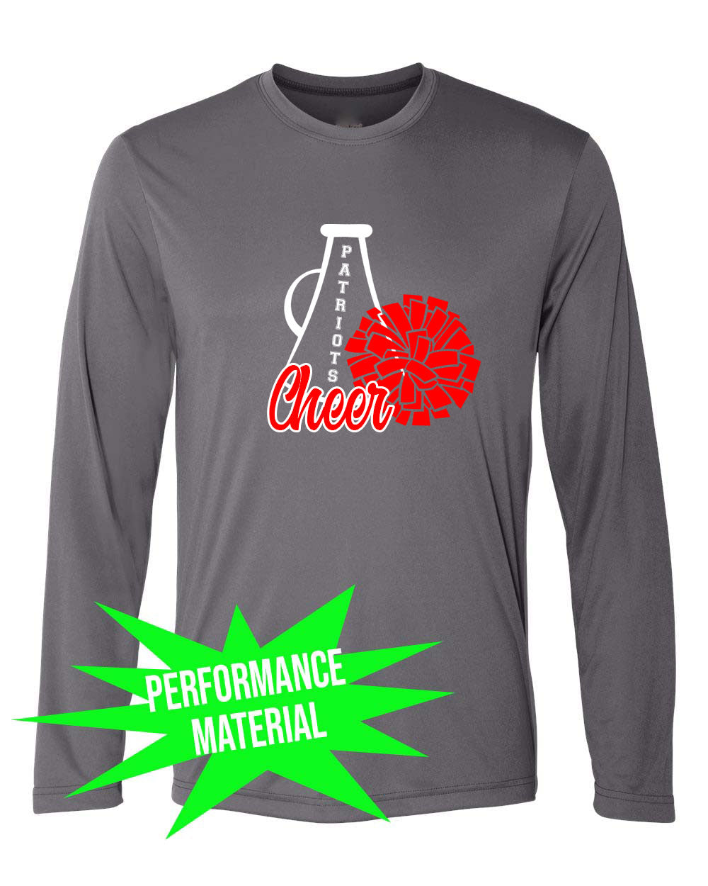 North Warren Cheer Performance Material Design 5 Long Sleeve Shirt