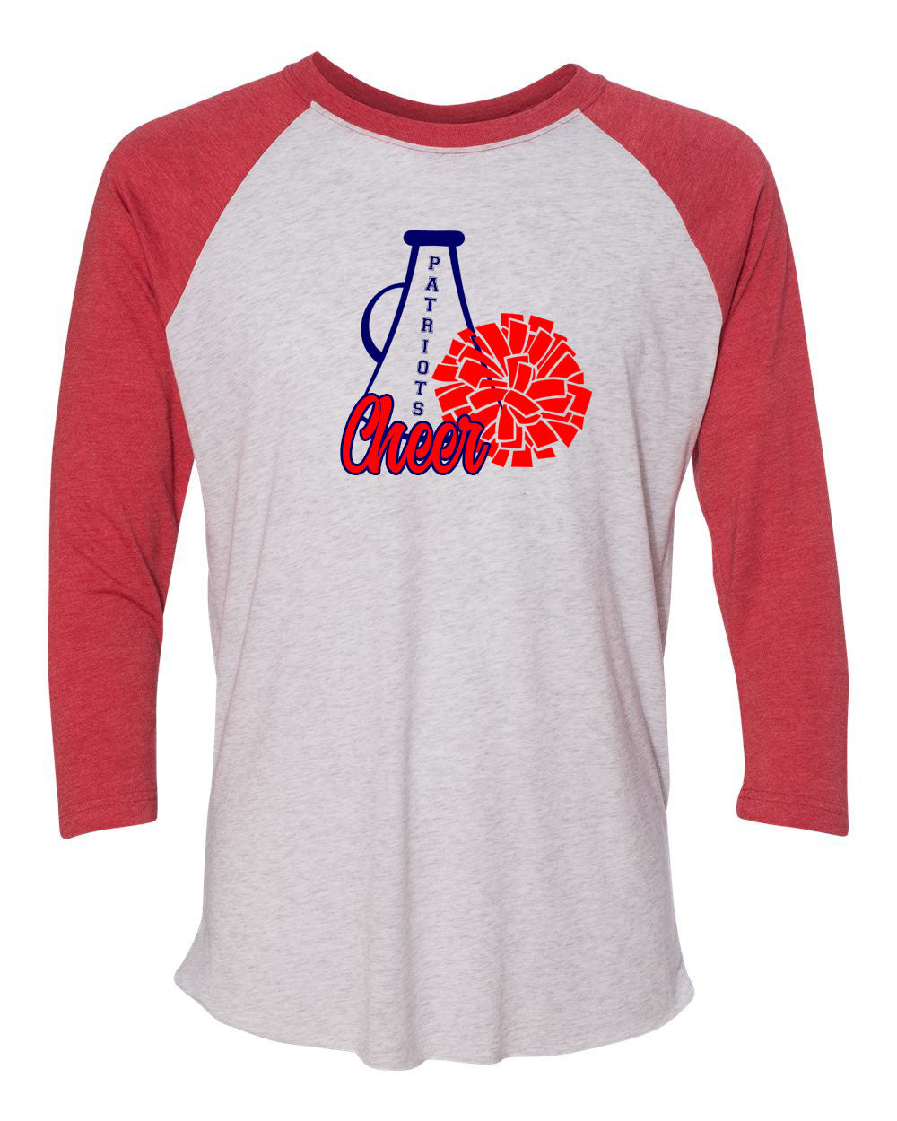 North Warren Cheer design 4 raglan shirt