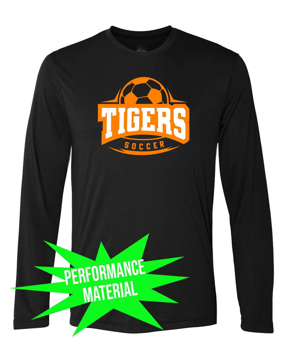 Lafayette Soccer Performance Material Long Sleeve Shirt Design 1