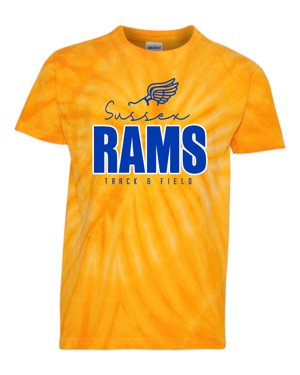 Sussex Rams Track Tie Dye t-shirt Design 4