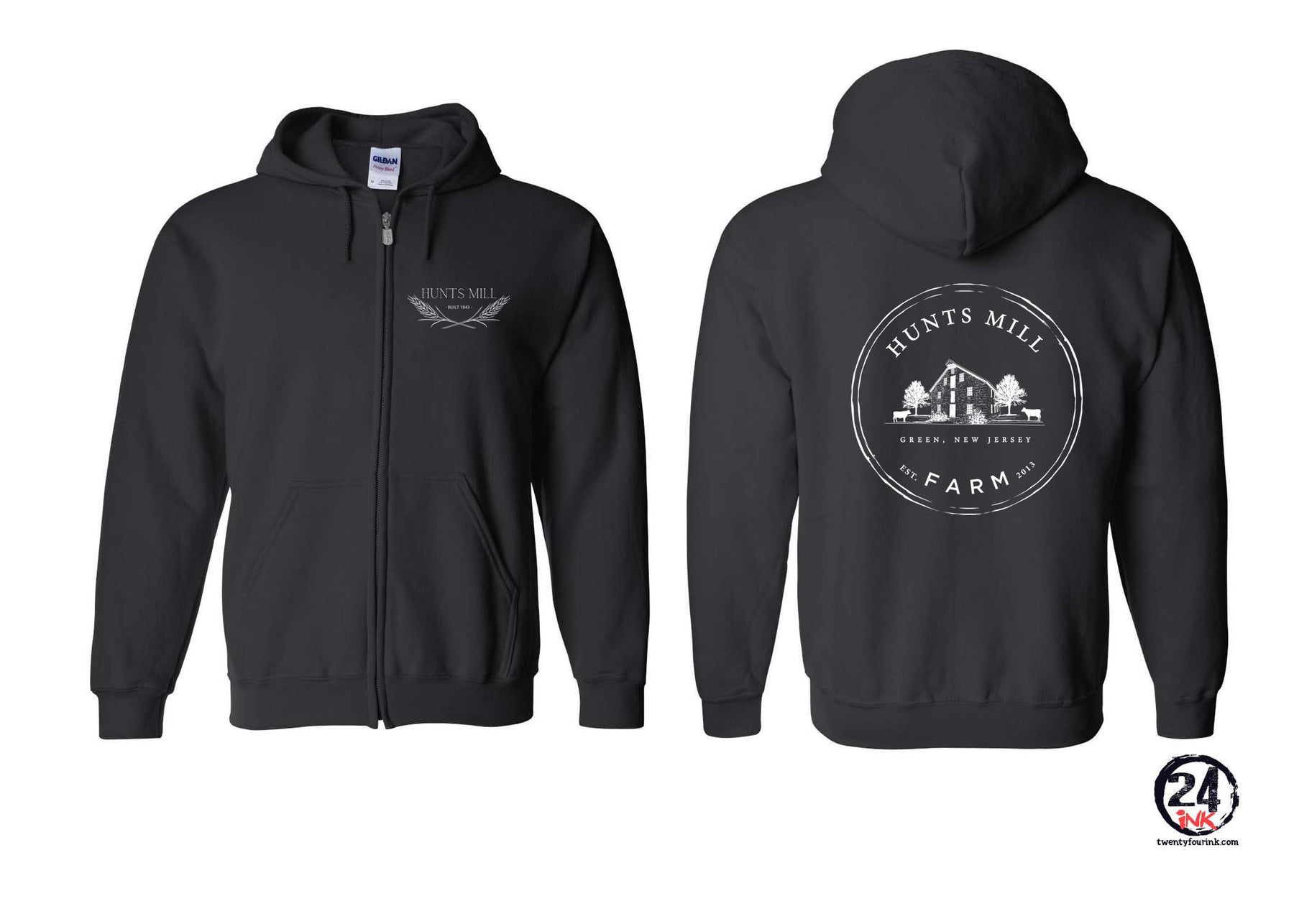 Hunts Mill Farm Zip up Sweatshirt