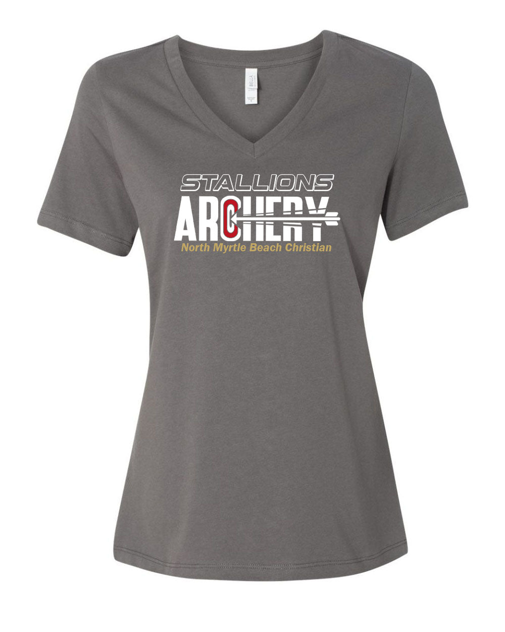 NMB Christian Archery V-neck T-Shirt Design 1