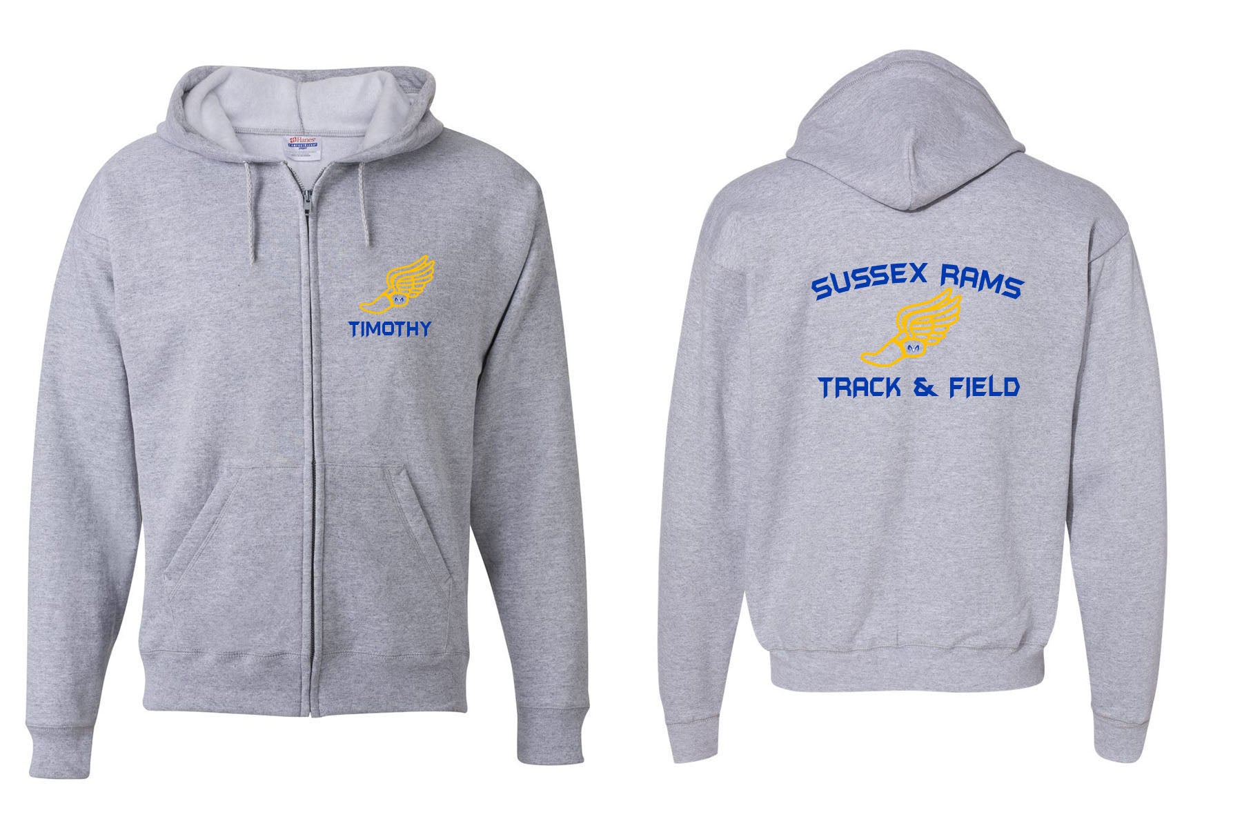Sussex Rams Track Design 2 Zip Up