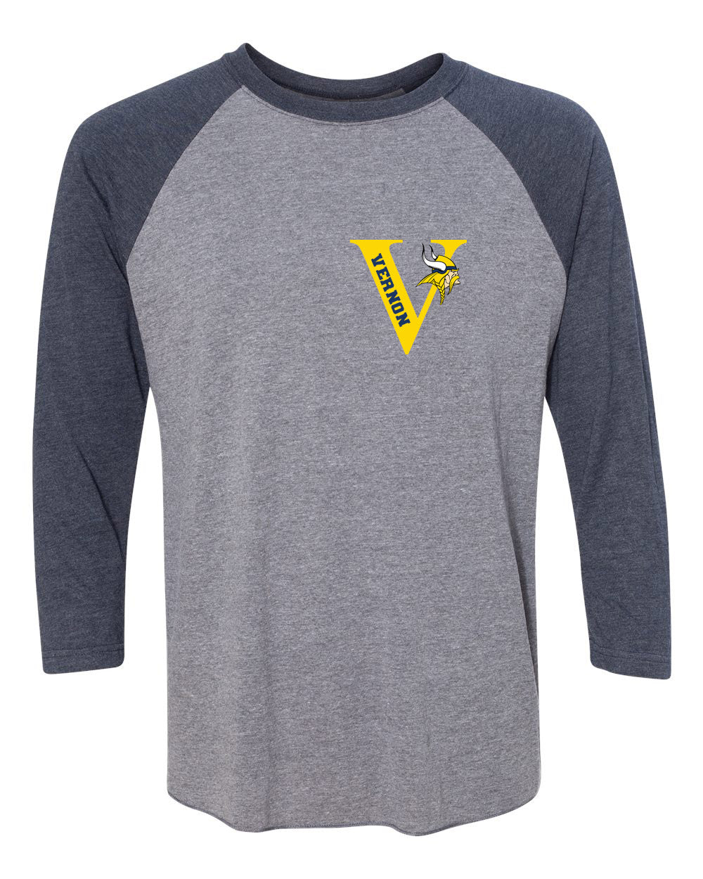 Vernon Vikings Football raglan shirt Design 7