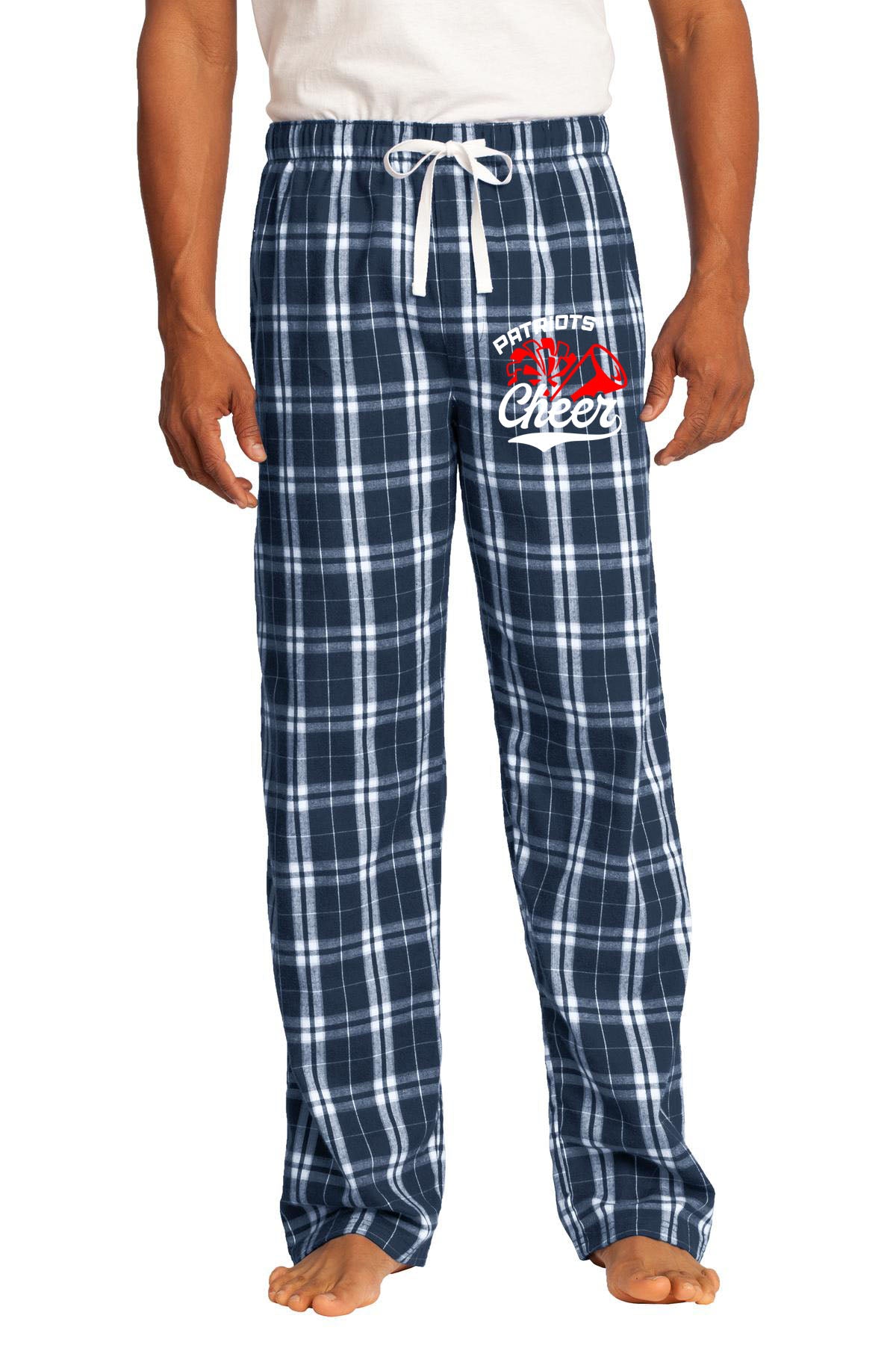 North Warren Cheer Flannel PJ Sweatpants Design 2