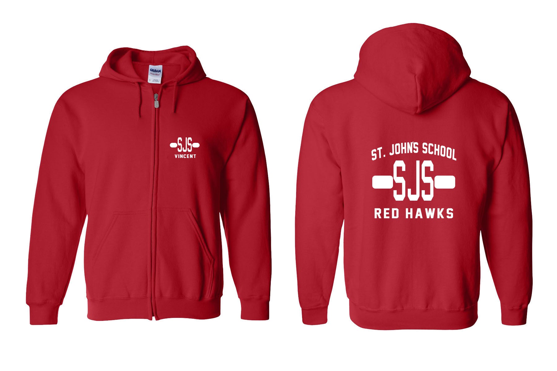 St. John's Design 2 Zip up Sweatshirt