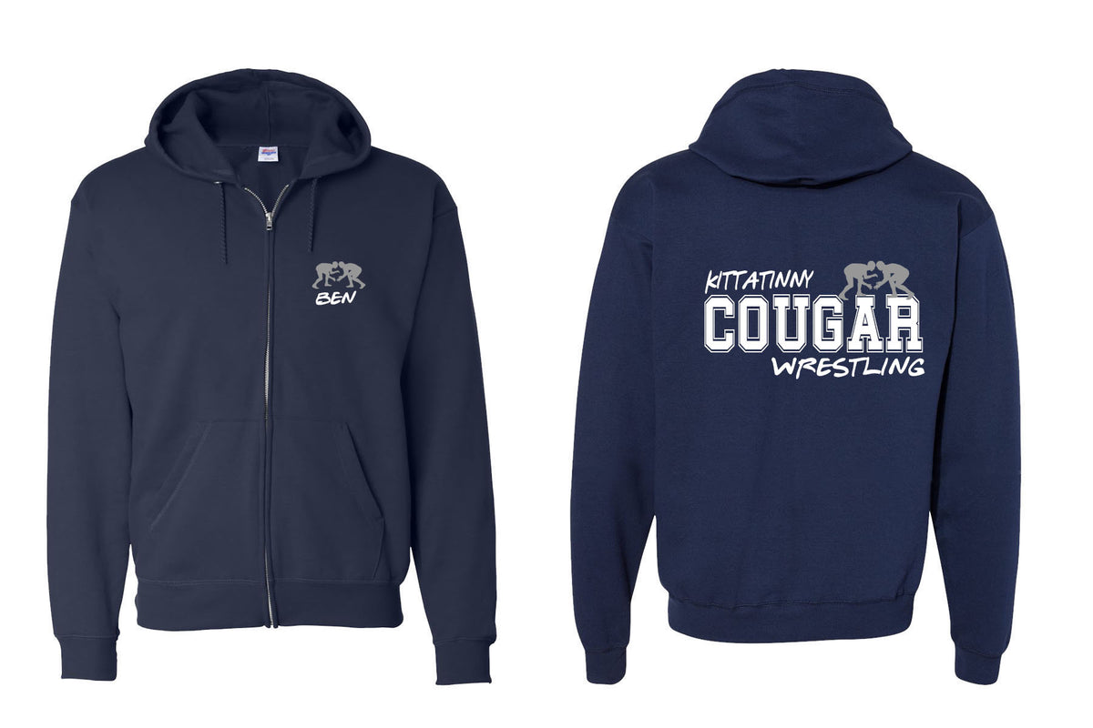 Kittatinny Wrestling Design 7 Zip up Sweatshirt