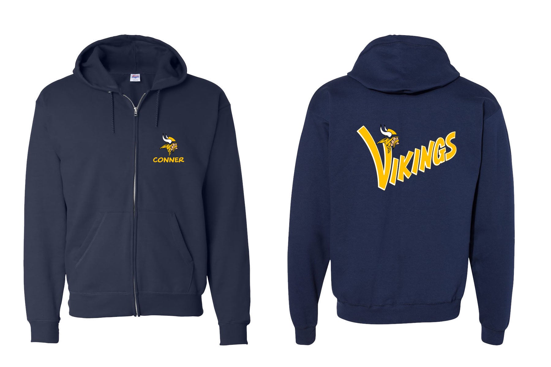 Vernon design 12 Zip up Sweatshirt