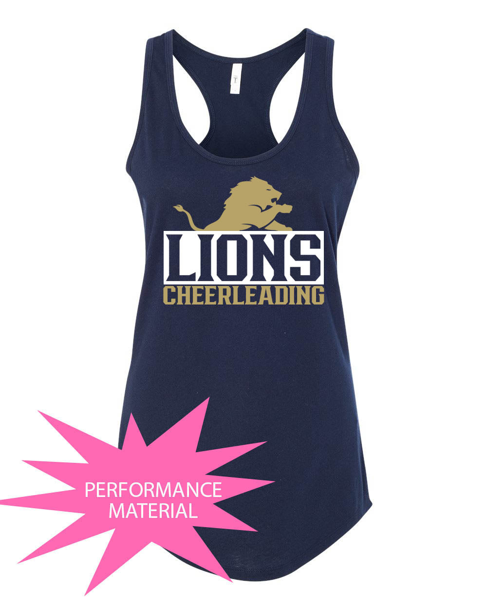 Pope John Cheer Design 2 Performance Racerback Tank Top