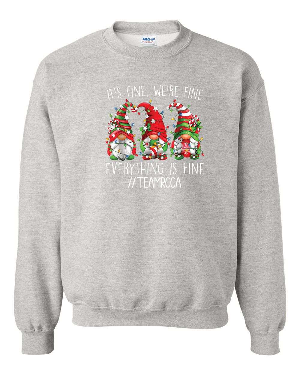 Gnomes everything is fine non hooded sweatshirt