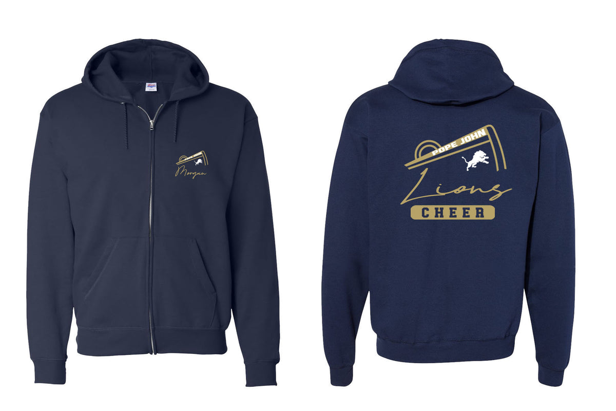 Pope John Zip Up Sweatshirt Design 11