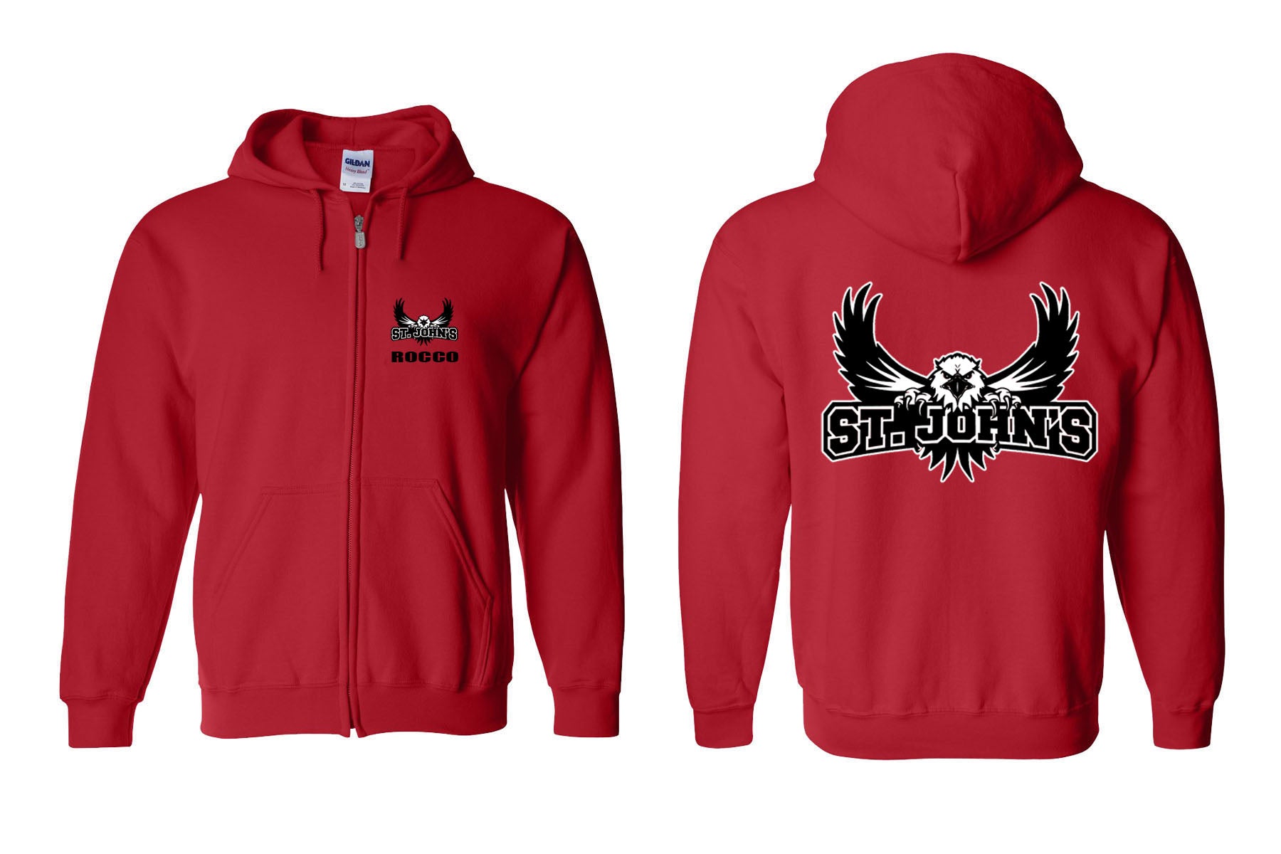 St. John's Design 3 Zip up Sweatshirt
