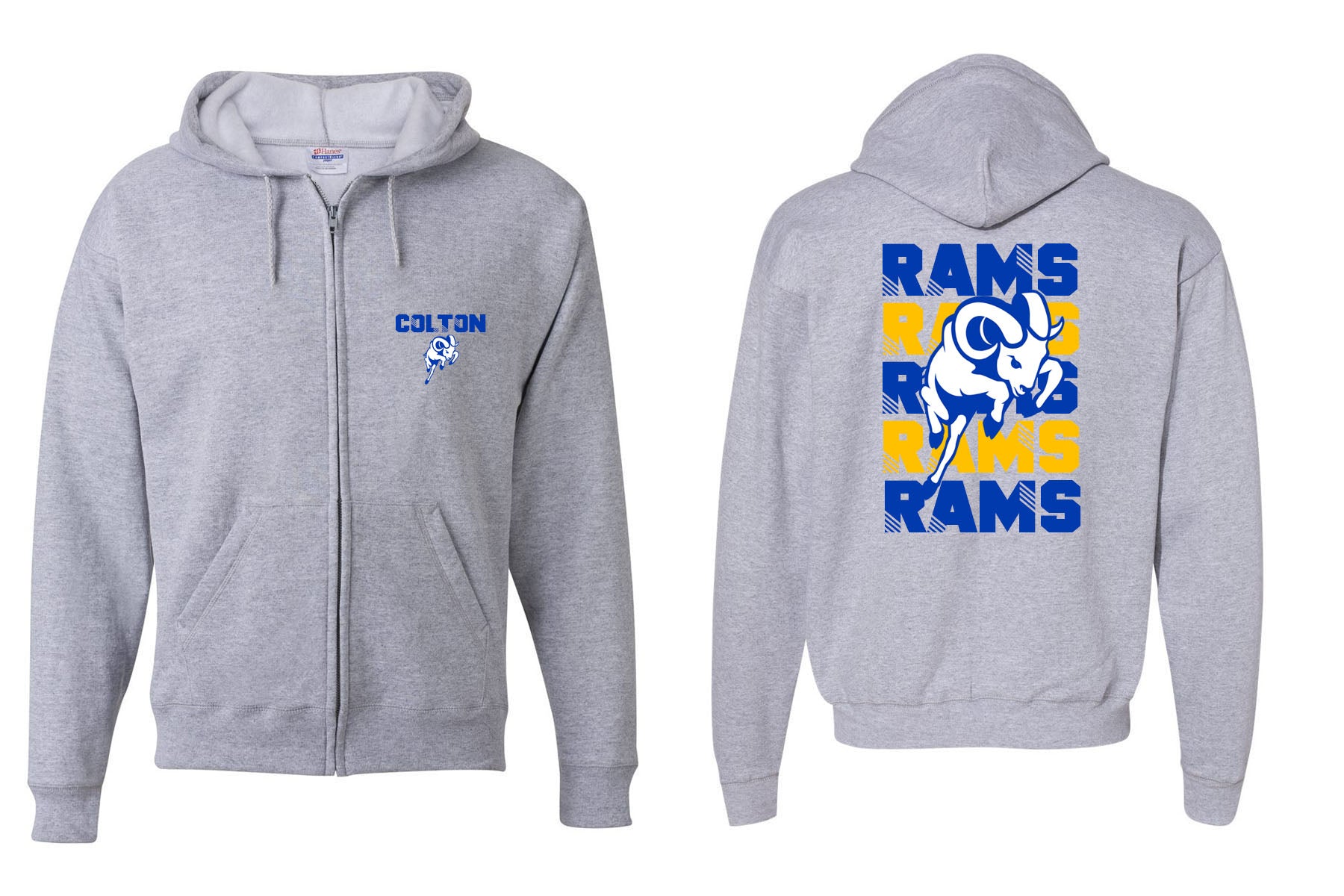 Sussex Middle Design 6 Zip up Sweatshirt