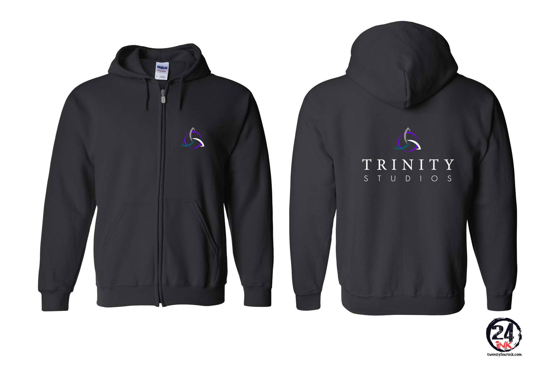 Trinity design 6 Zip up Sweatshirt