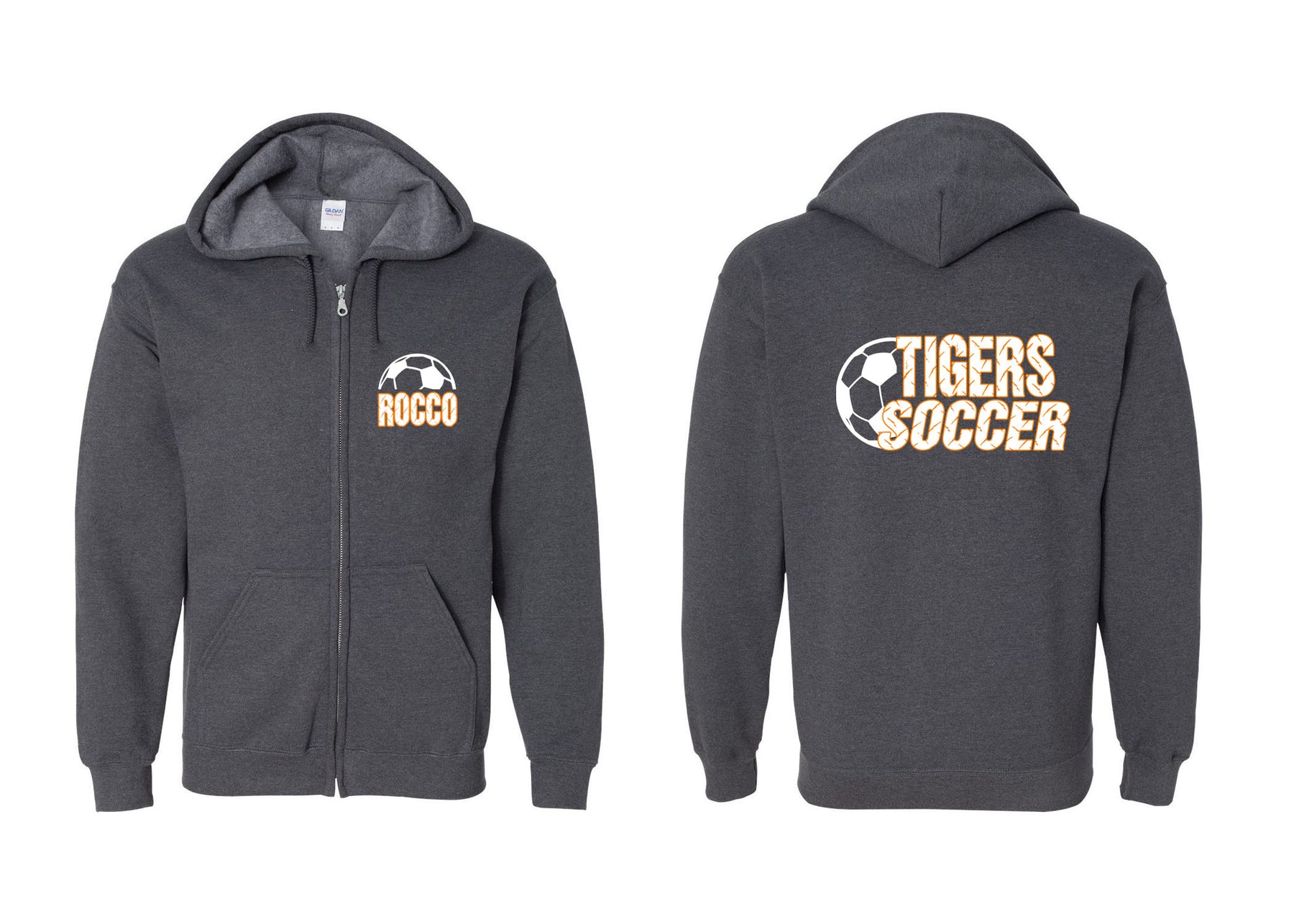 Lafayette Soccer design 2 Zip up Sweatshirt