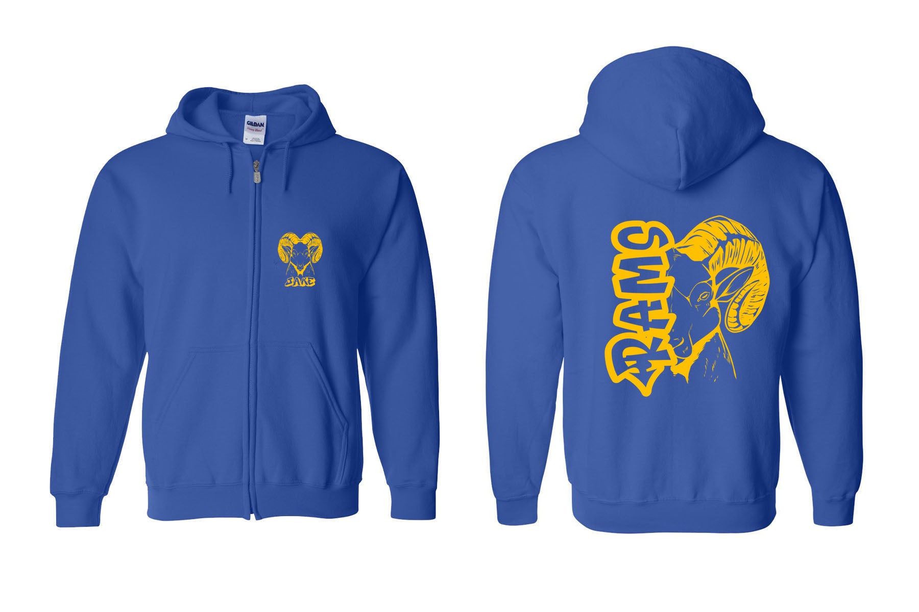 Sussex Middle Design 7 Zip up Sweatshirt