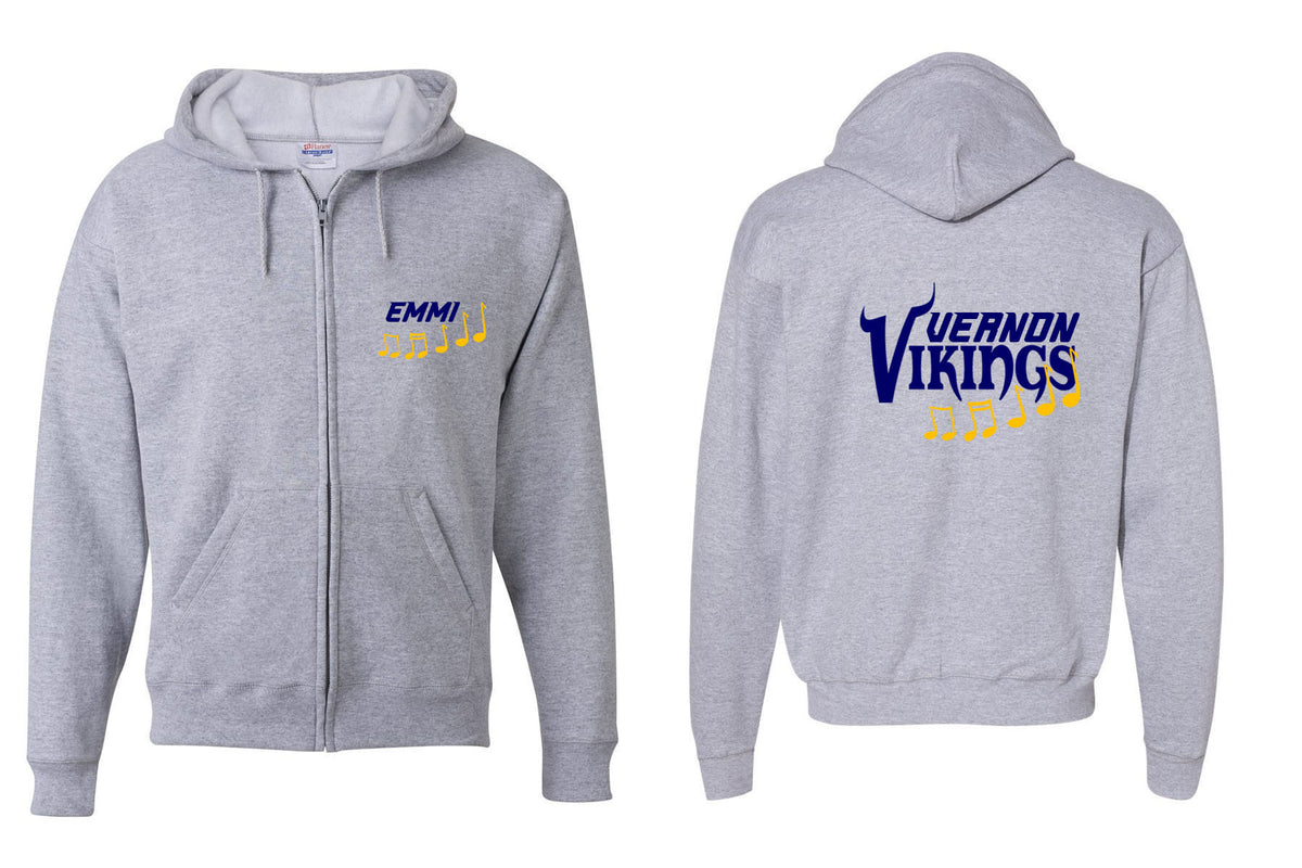 Vernon Marching Band design 2 Zip up Sweatshirt
