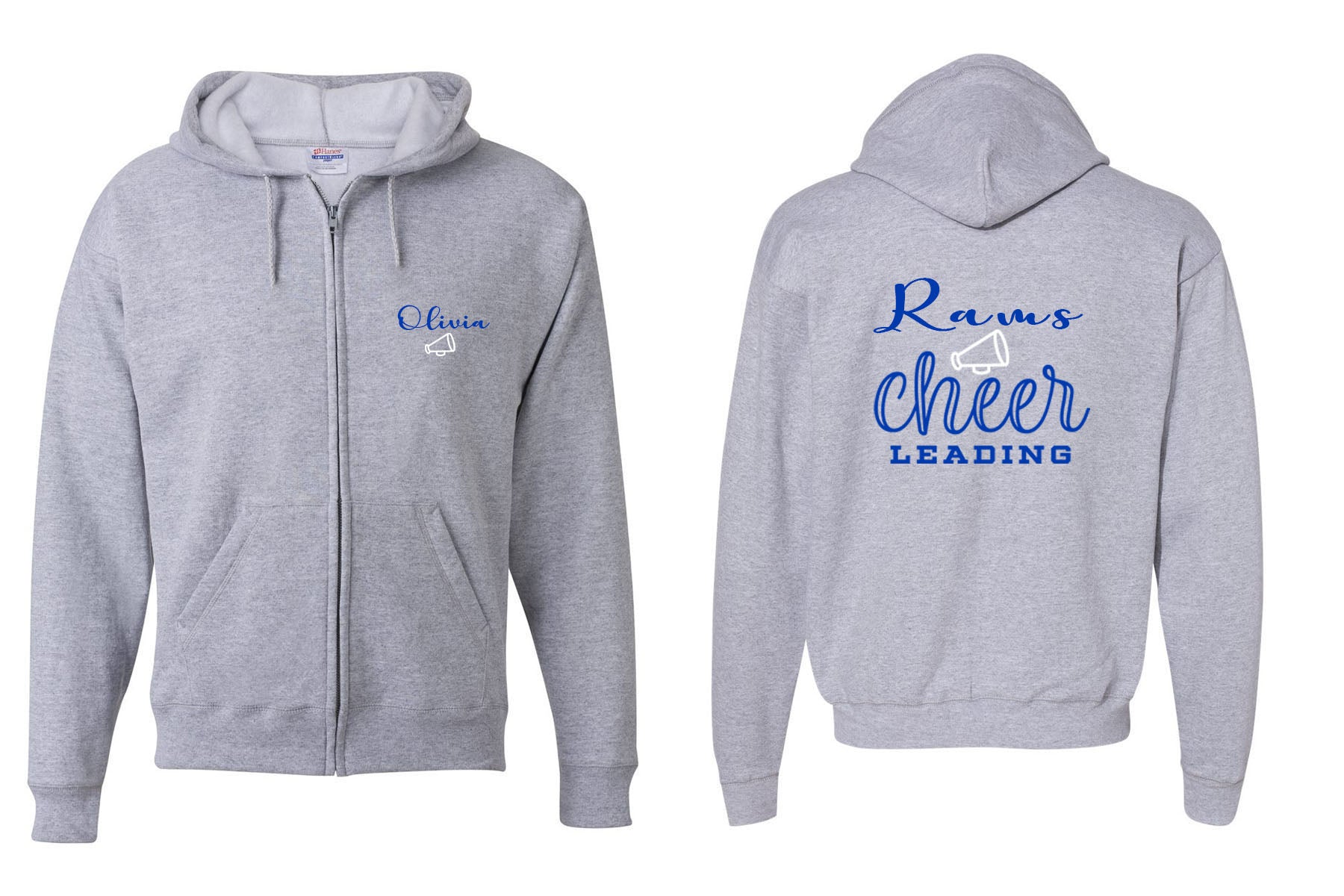 Franklin Cheer design 2 Zip up Sweatshirt