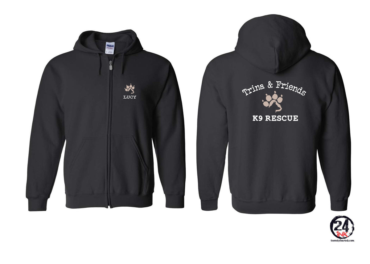 Trina & Friends design 6 Zip up Sweatshirt