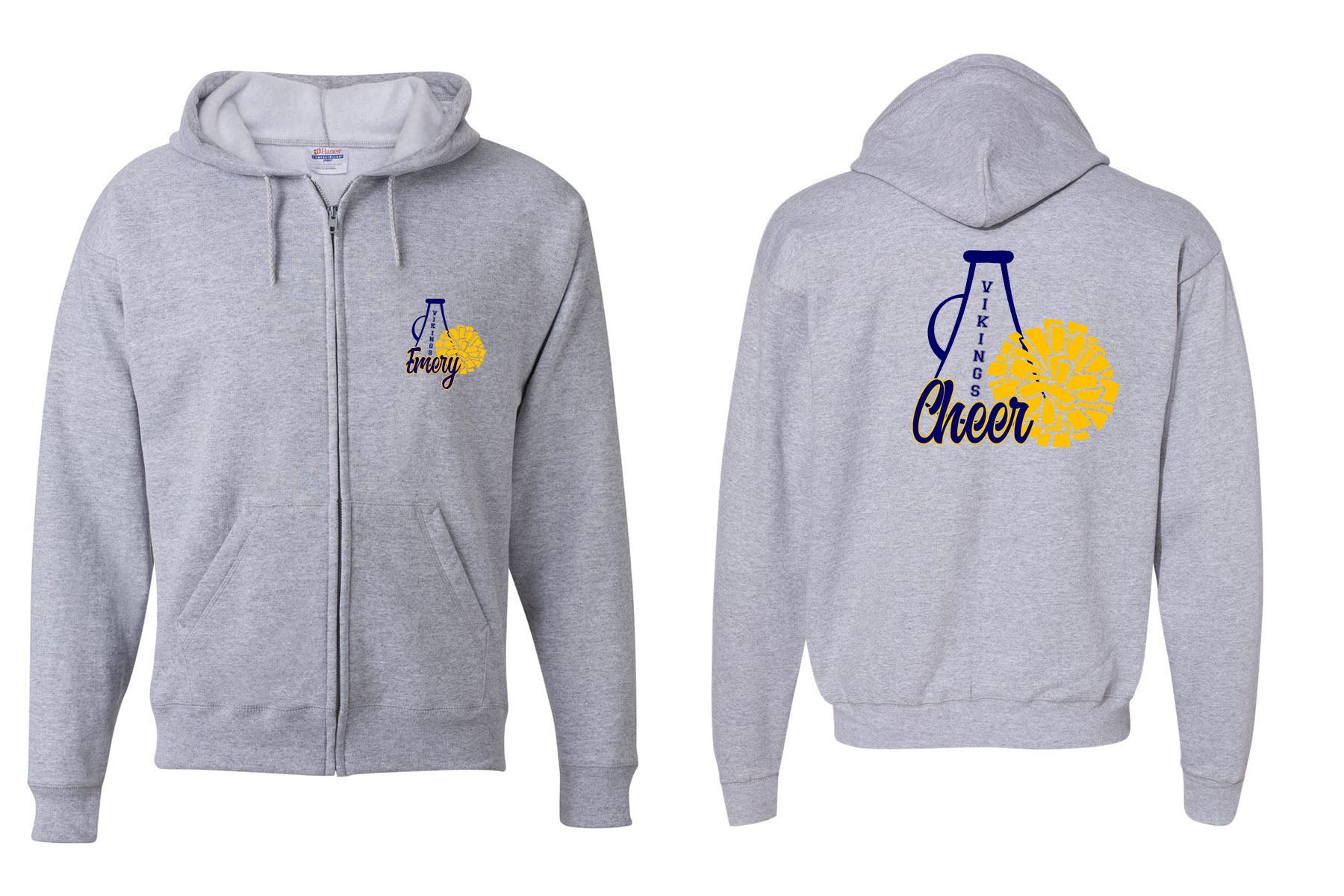Vernon Cheer design 14 Zip up Sweatshirt