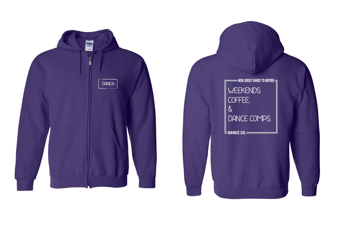 NJ Dance design 17 Staff Zip up Sweatshirt