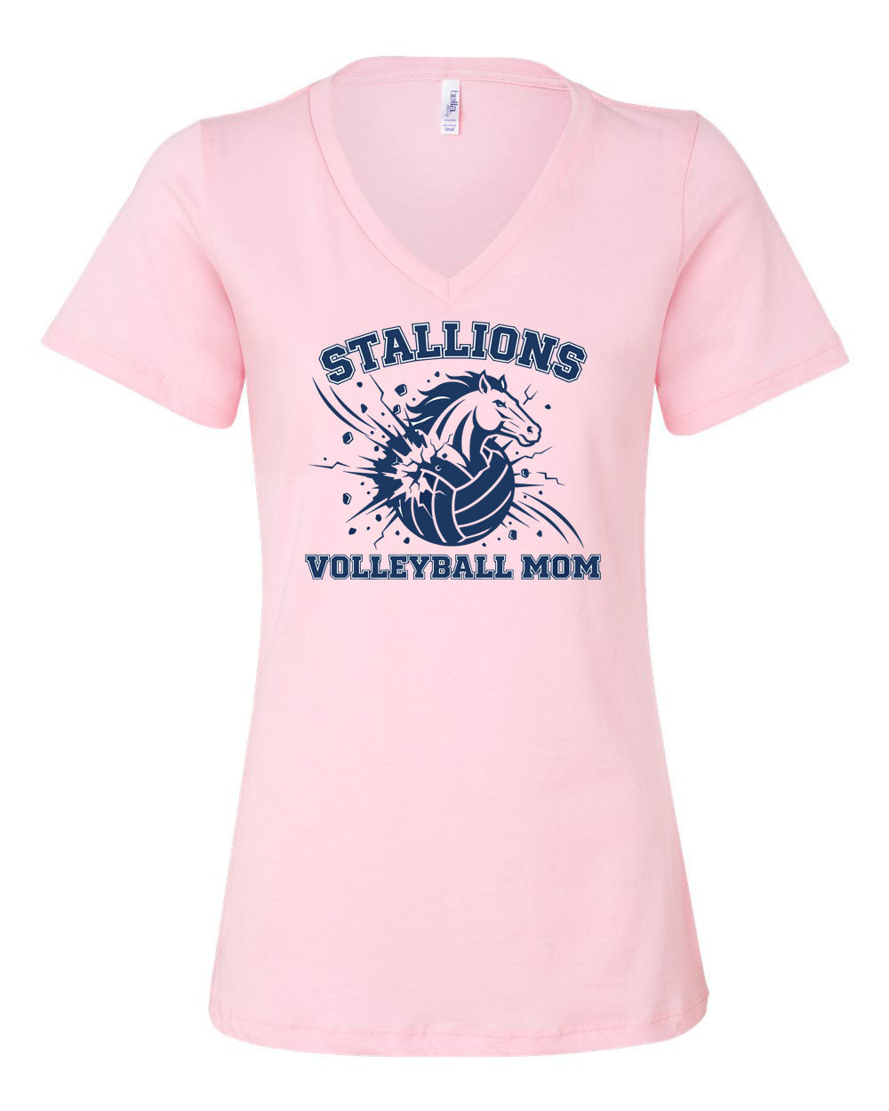 NMB Christian Volleyball V-neck T-Shirt Design 2