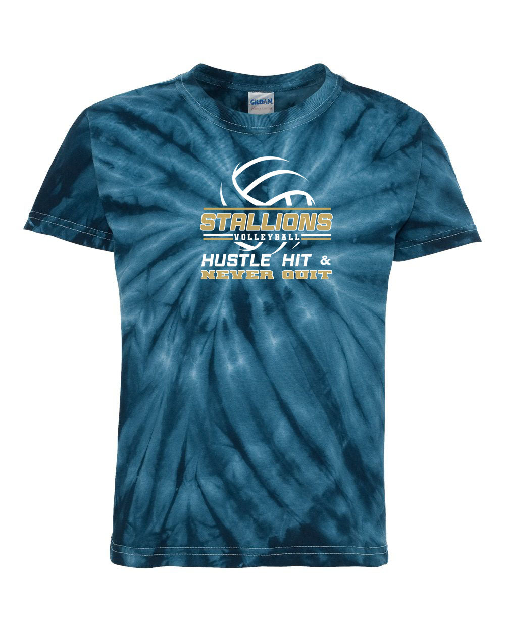 NMB Christian Volleyball School Design 1 Tie Dye t-shirt