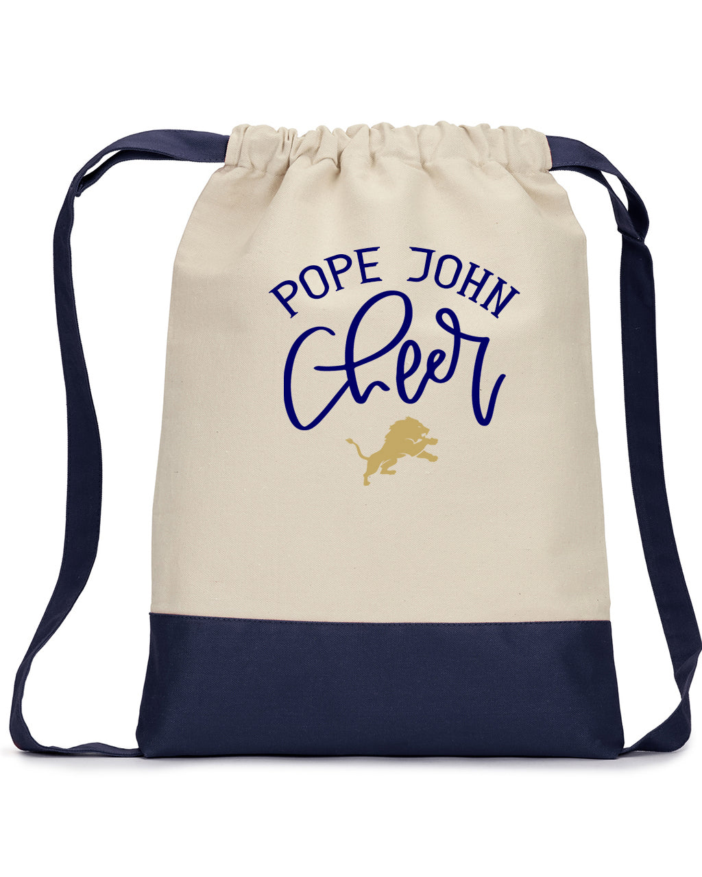 Pope John Cheer design 8 Drawstring Bag
