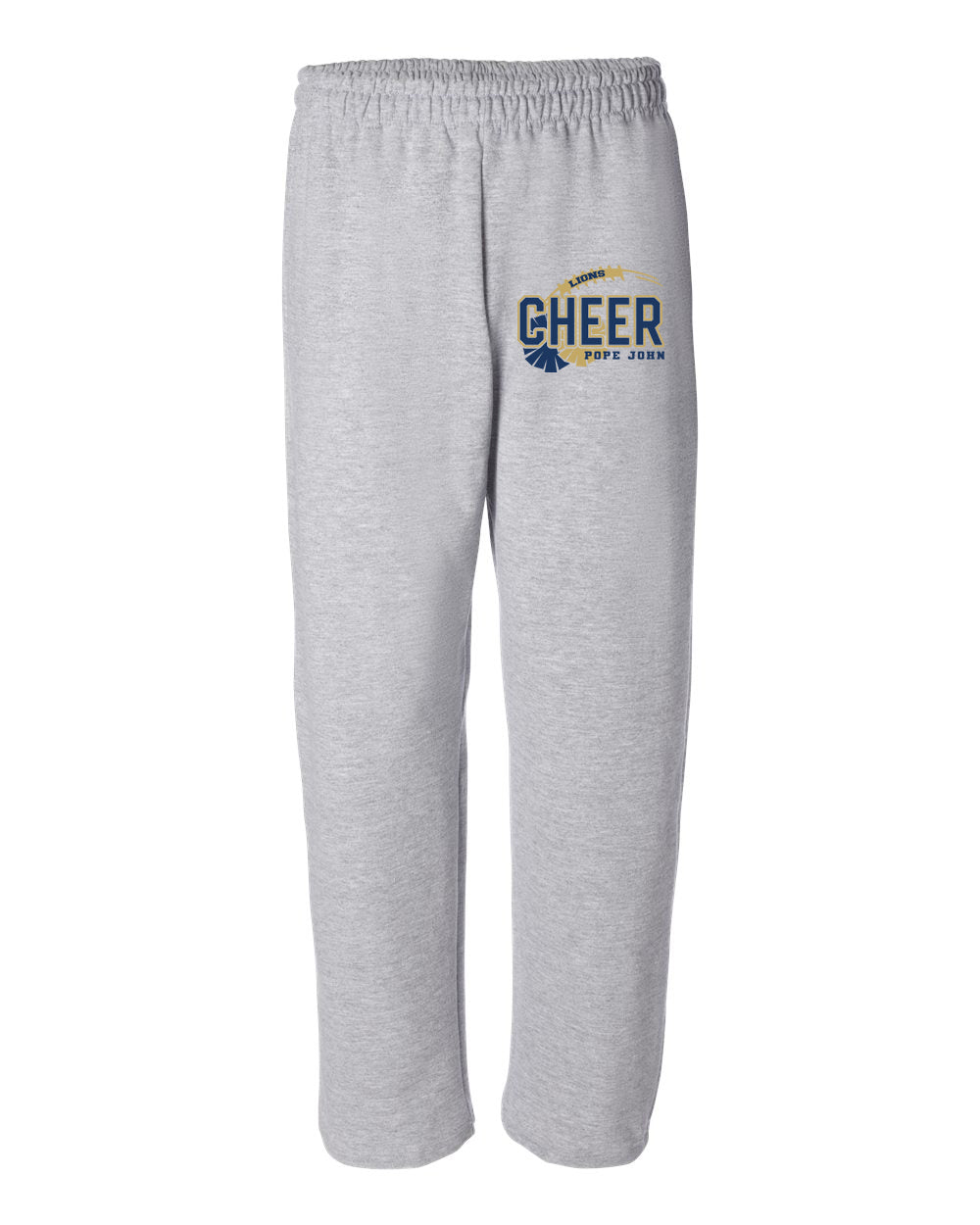 Pope John Cheer Design 7 Open Bottom Sweatpants