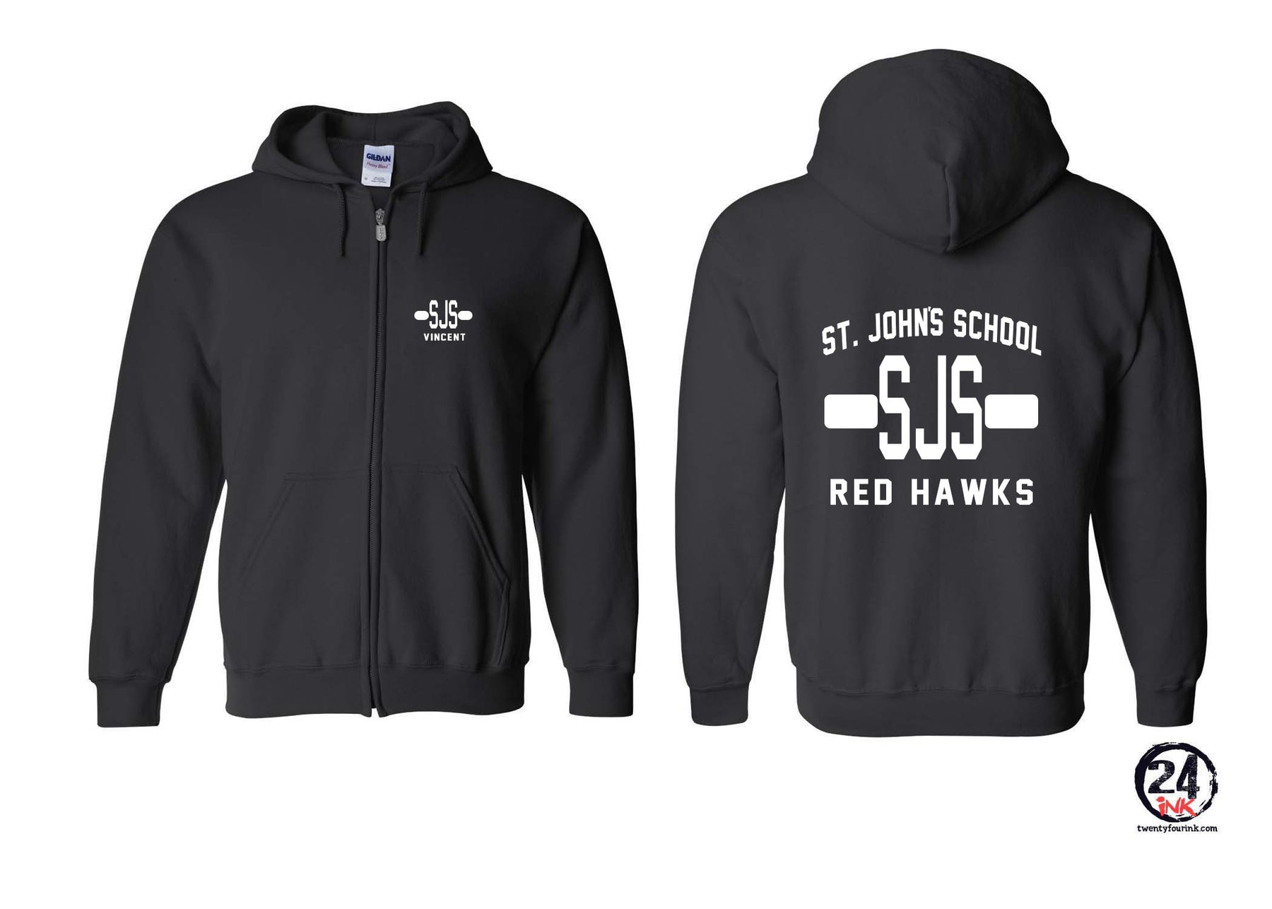 St. John's Design 2 Zip up Sweatshirt